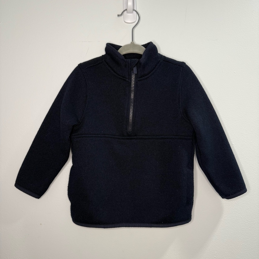 Old Navy Toddler Navy Blue Pullover Half Zip Sweatshirt Size 2T